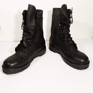 Boots Black 9M Steel Toe Belleville Vibram New